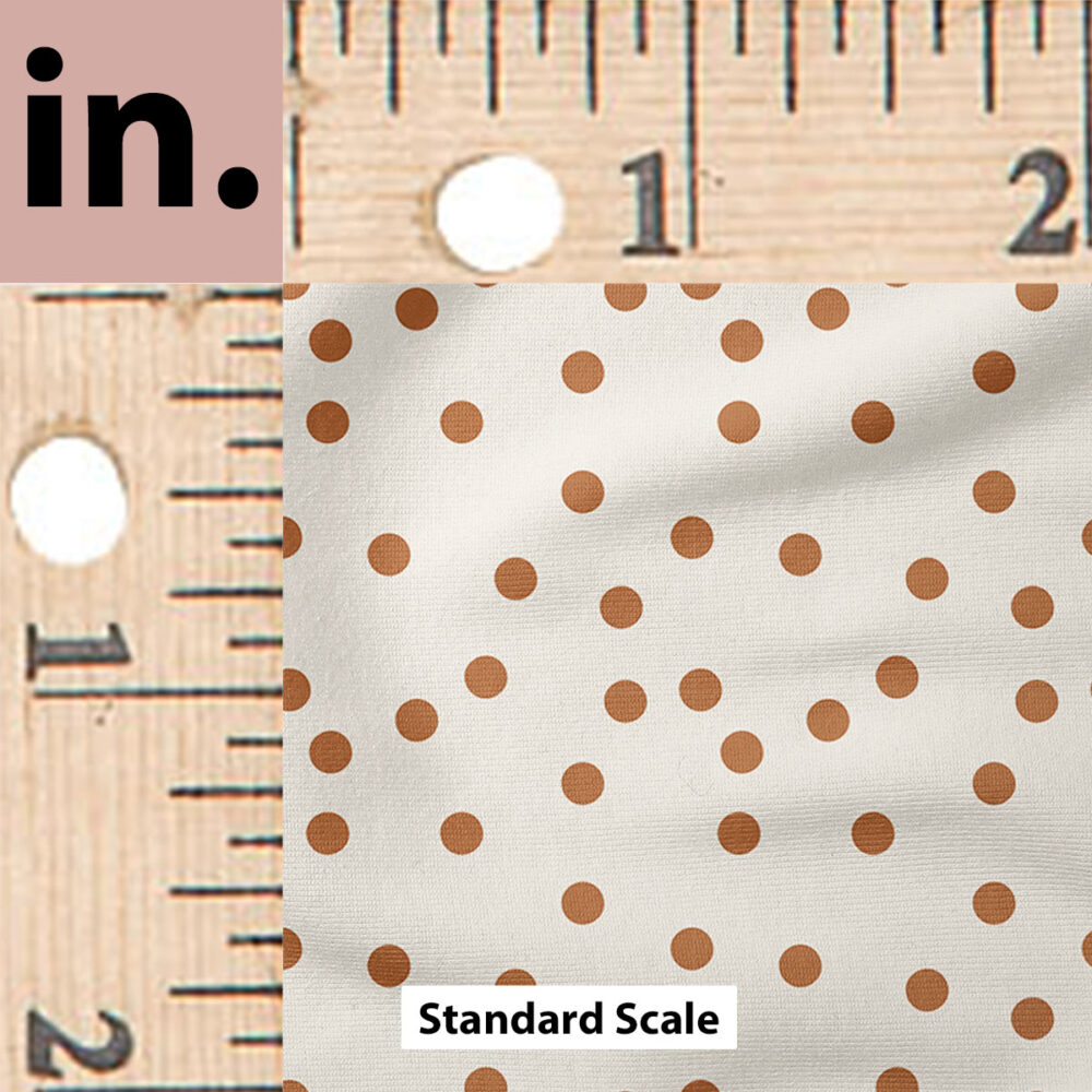 Ruler Scale for Boho Polka Dot (Cream) by Indy Bloom Design